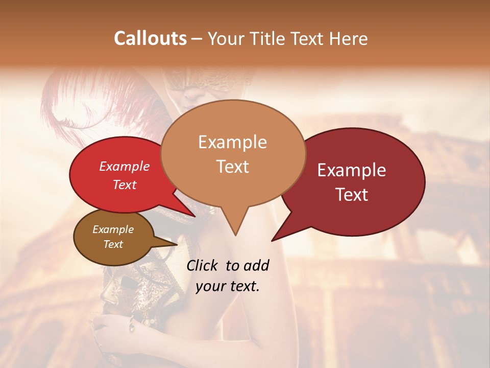 Luxury Woman Golden PowerPoint Template