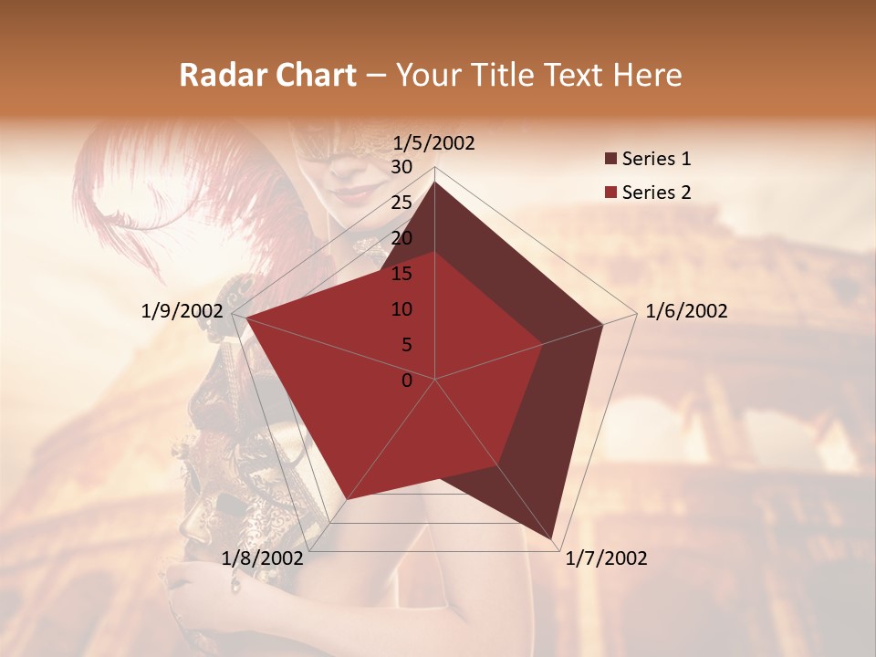 Luxury Woman Golden PowerPoint Template