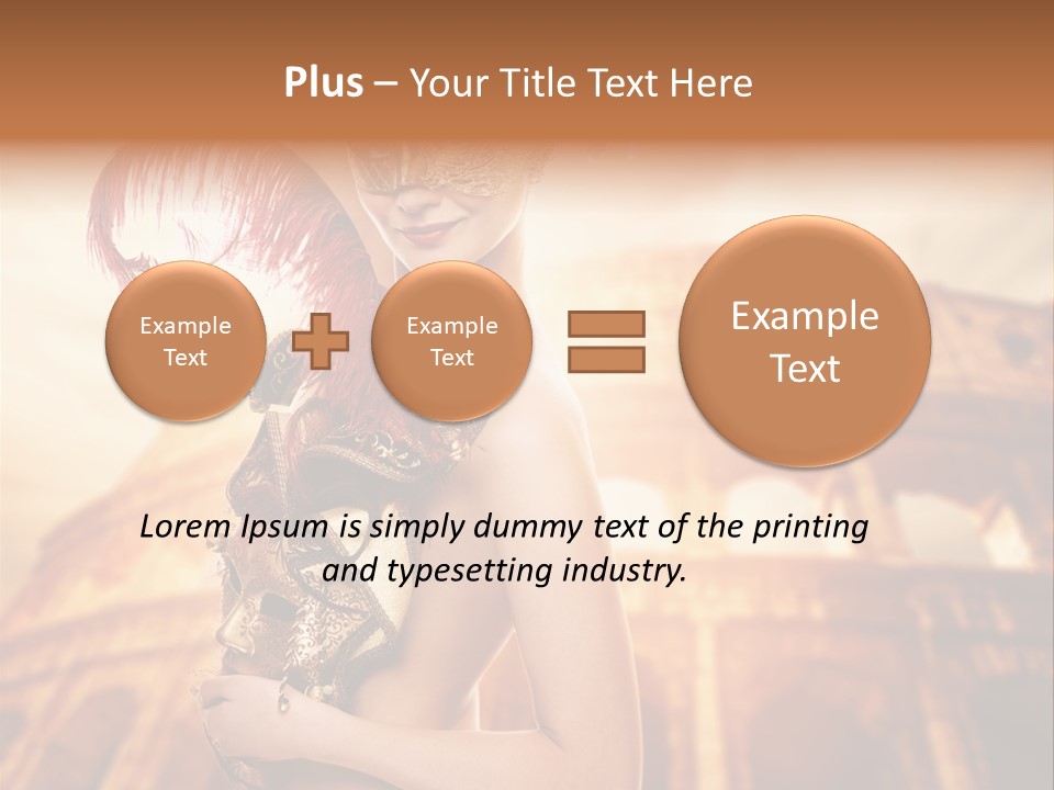 Luxury Woman Golden PowerPoint Template