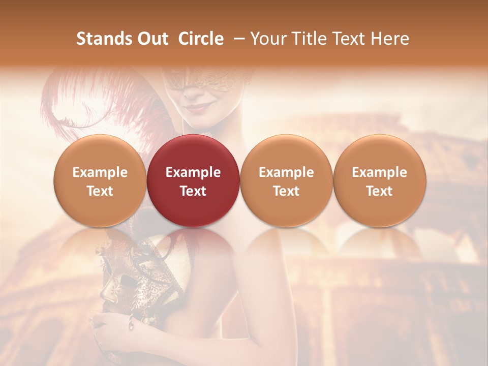 Luxury Woman Golden PowerPoint Template