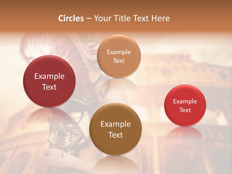 Luxury Woman Golden PowerPoint Template