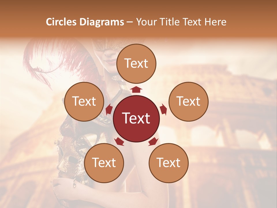 Luxury Woman Golden PowerPoint Template