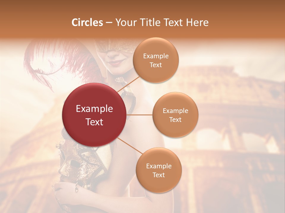 Luxury Woman Golden PowerPoint Template