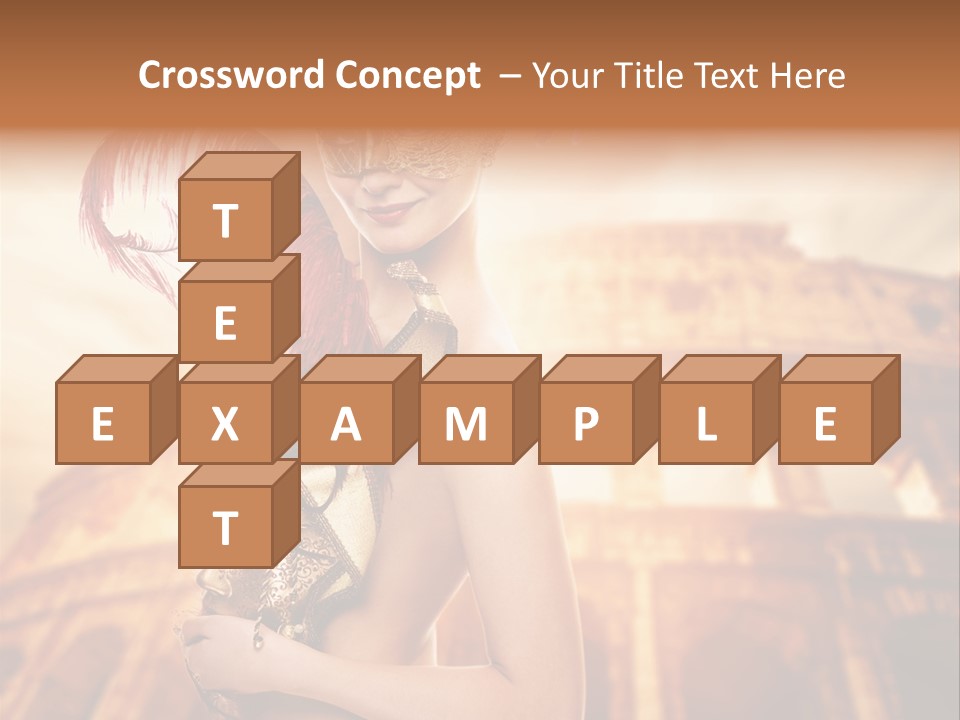 Luxury Woman Golden PowerPoint Template