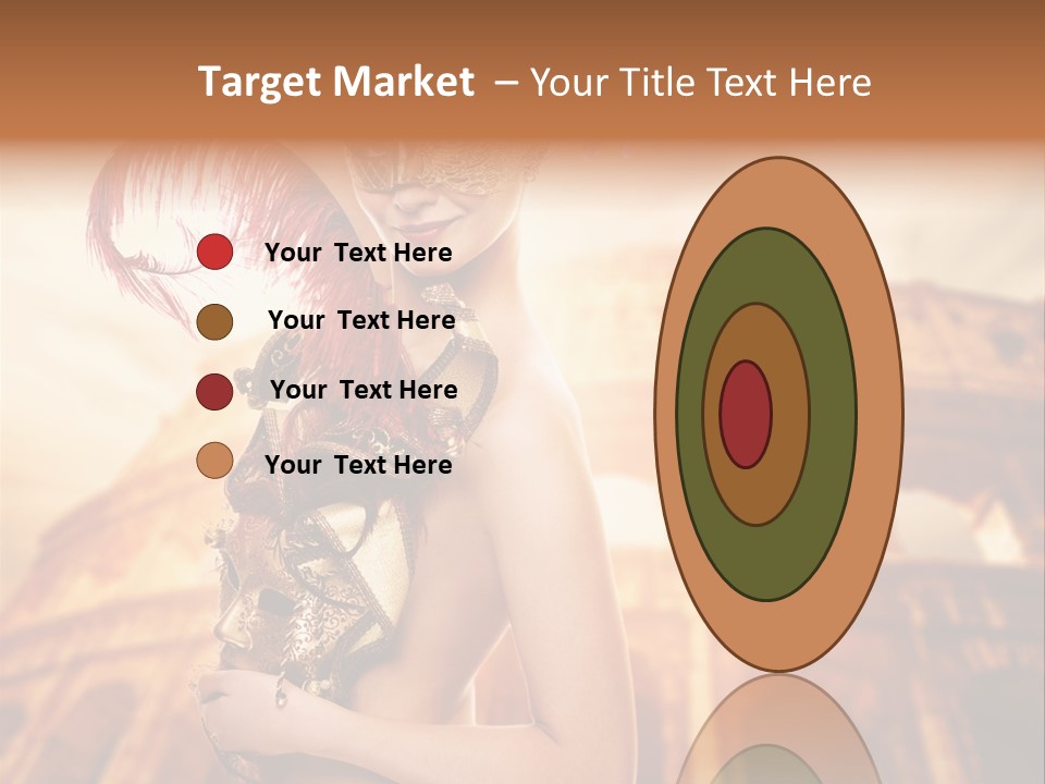 Luxury Woman Golden PowerPoint Template