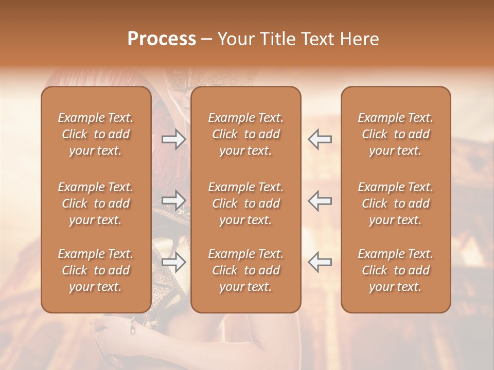 Luxury Woman Golden PowerPoint Template