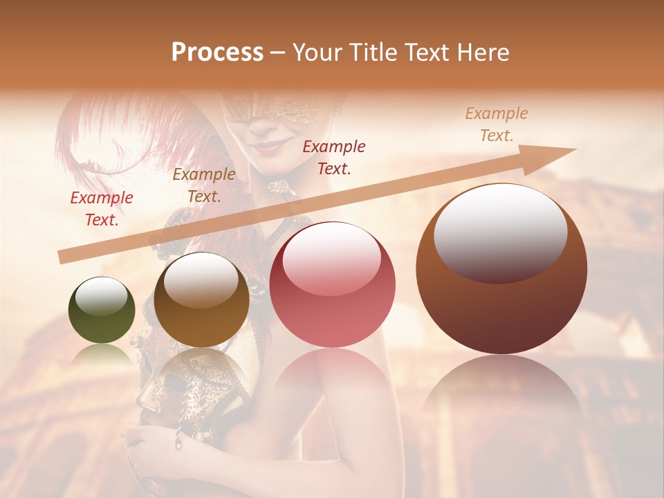 Luxury Woman Golden PowerPoint Template