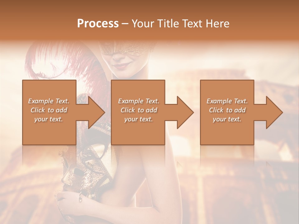 Luxury Woman Golden PowerPoint Template