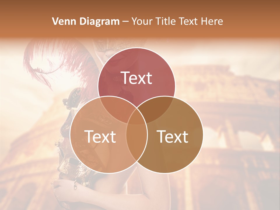 Luxury Woman Golden PowerPoint Template