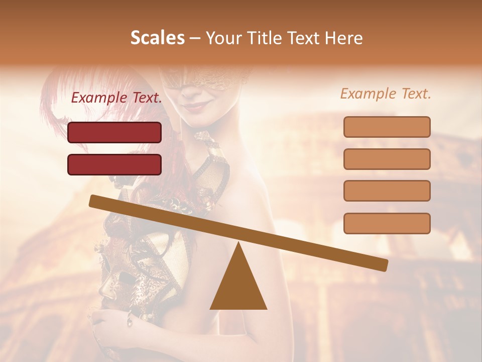 Luxury Woman Golden PowerPoint Template