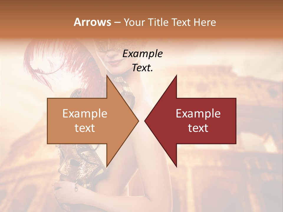 Luxury Woman Golden PowerPoint Template