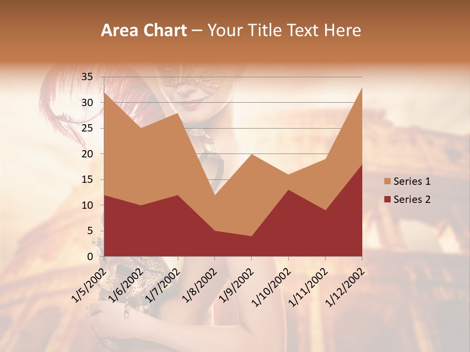 Luxury Woman Golden PowerPoint Template