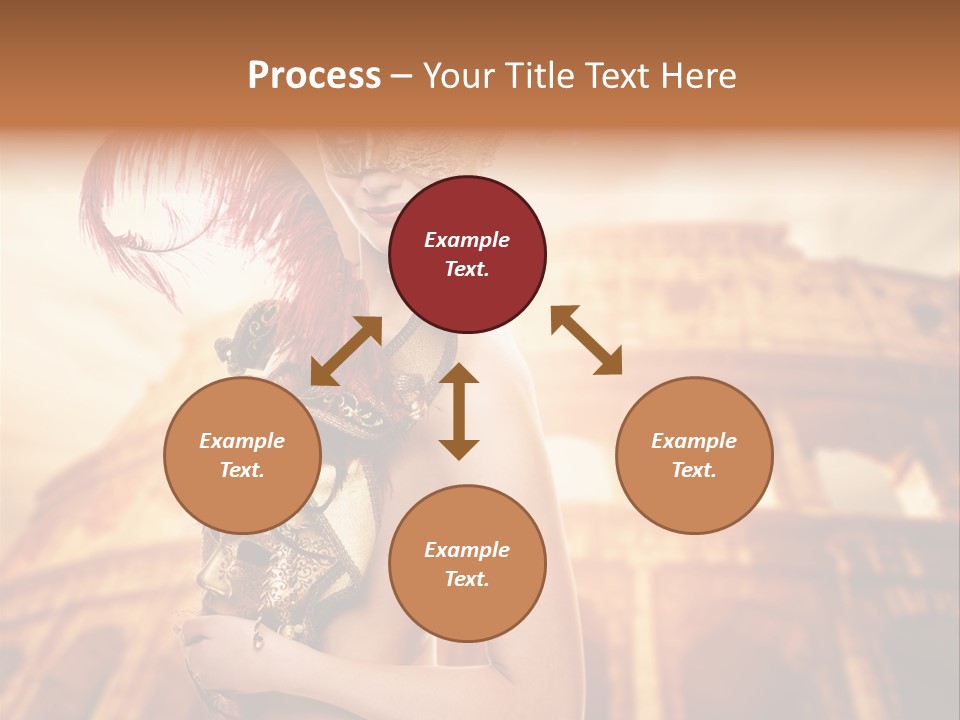 Luxury Woman Golden PowerPoint Template