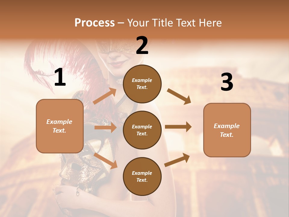 Luxury Woman Golden PowerPoint Template