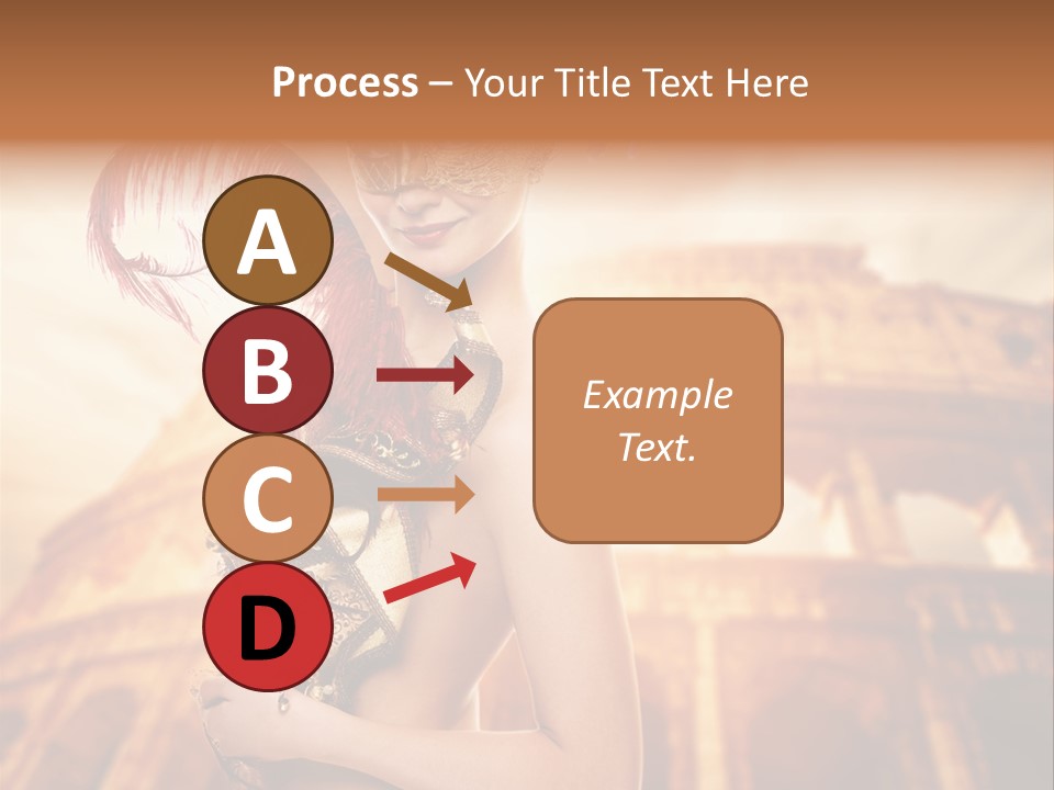 Luxury Woman Golden PowerPoint Template