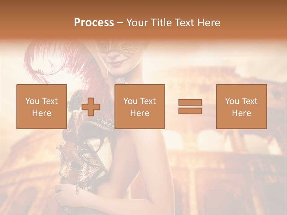 Luxury Woman Golden PowerPoint Template