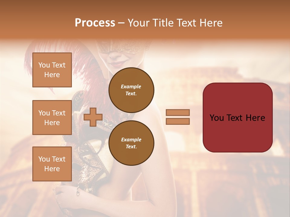 Luxury Woman Golden PowerPoint Template