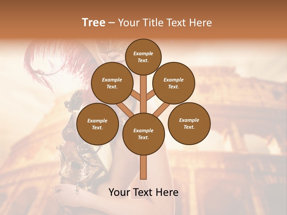 Luxury Woman Golden PowerPoint Template