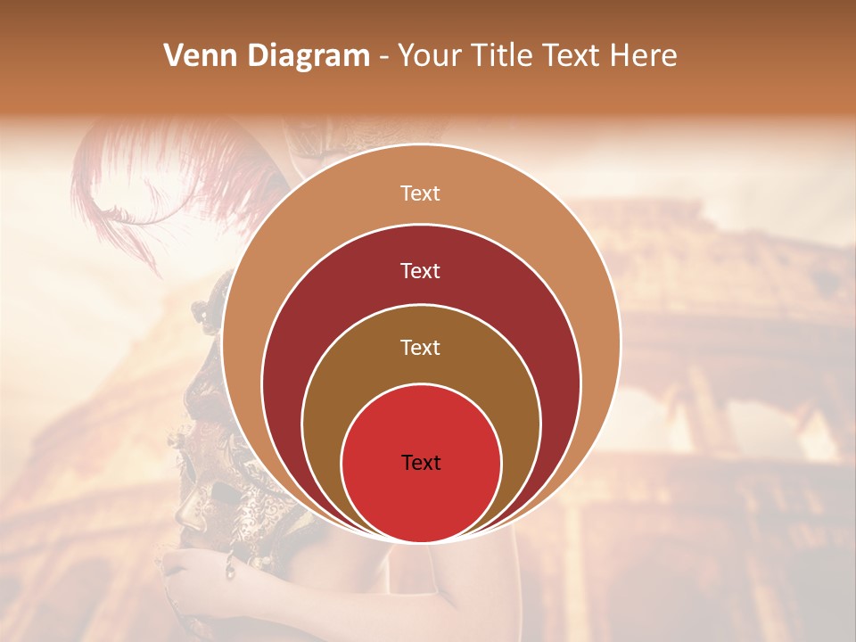 Luxury Woman Golden PowerPoint Template