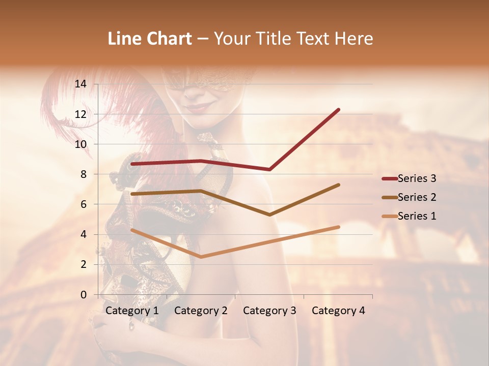 Luxury Woman Golden PowerPoint Template