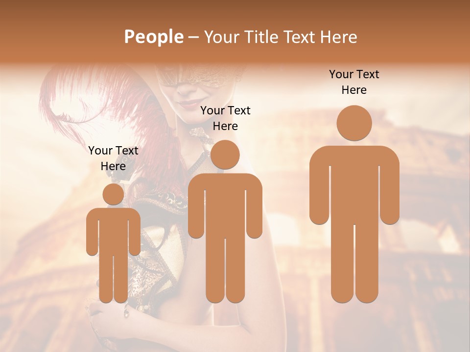 Luxury Woman Golden PowerPoint Template