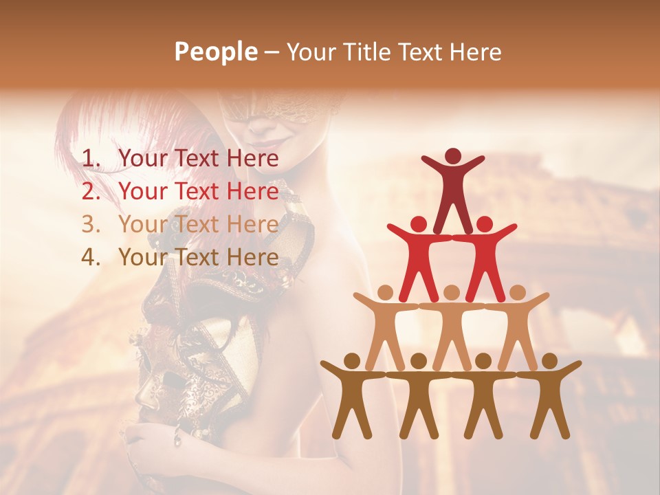 Luxury Woman Golden PowerPoint Template