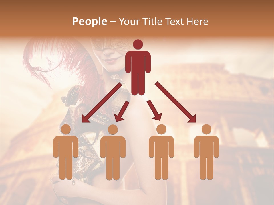 Luxury Woman Golden PowerPoint Template