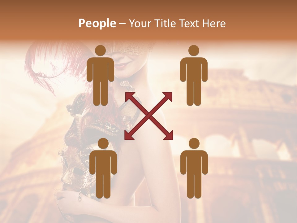 Luxury Woman Golden PowerPoint Template