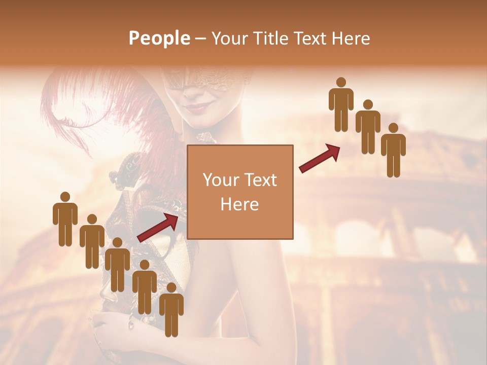 Luxury Woman Golden PowerPoint Template