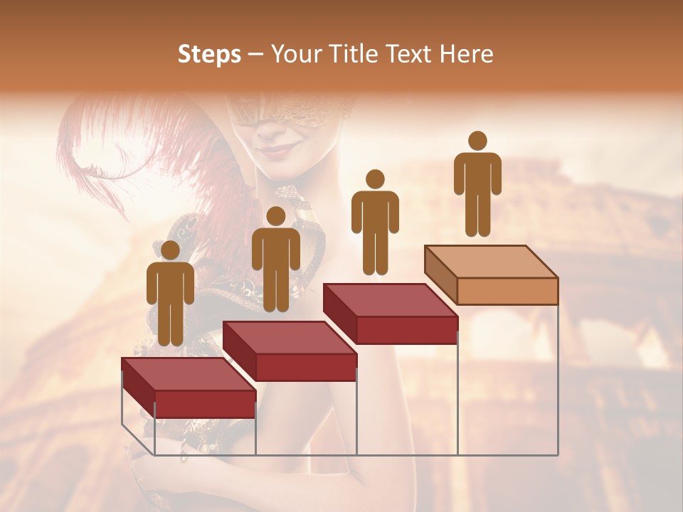 Luxury Woman Golden PowerPoint Template