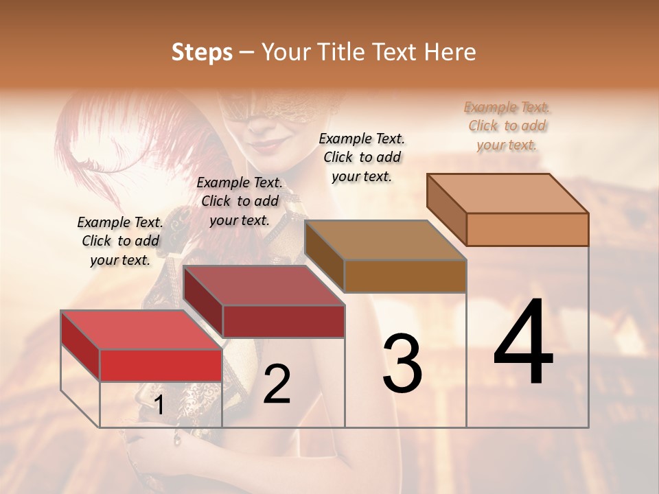 Luxury Woman Golden PowerPoint Template