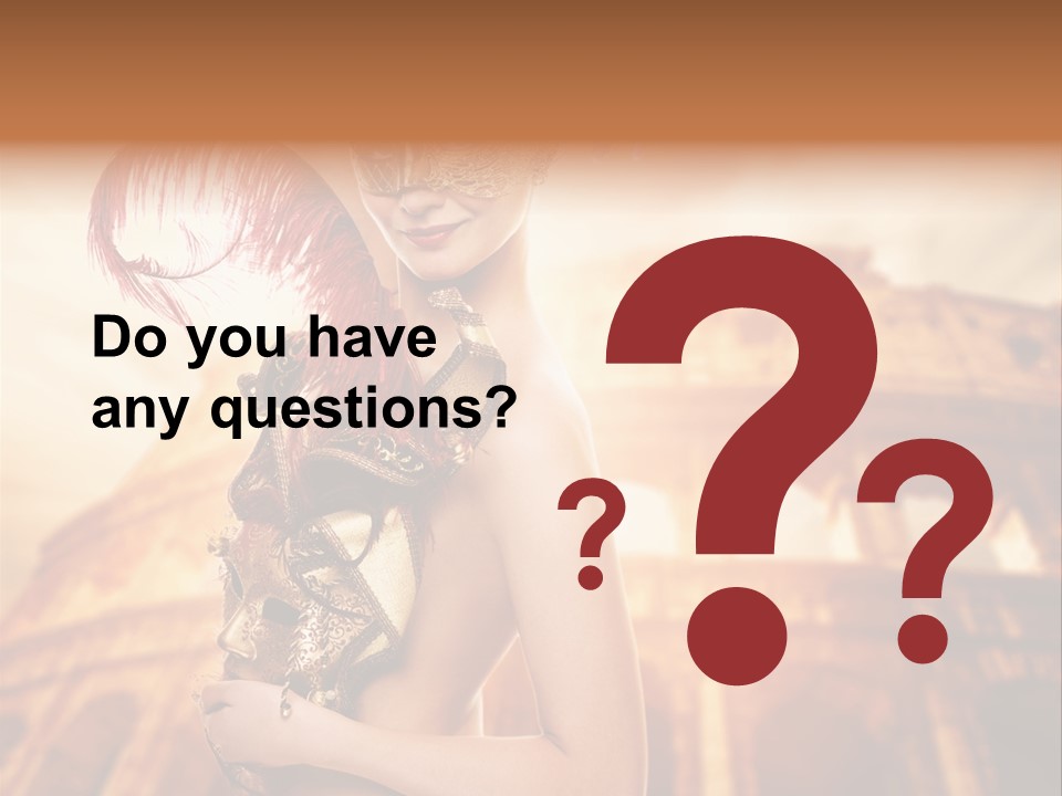 Luxury Woman Golden PowerPoint Template