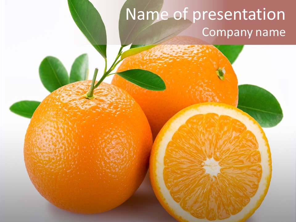 Citrus Crop Dieting PowerPoint Template