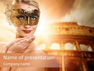 Mystery Majestic Face PowerPoint Template