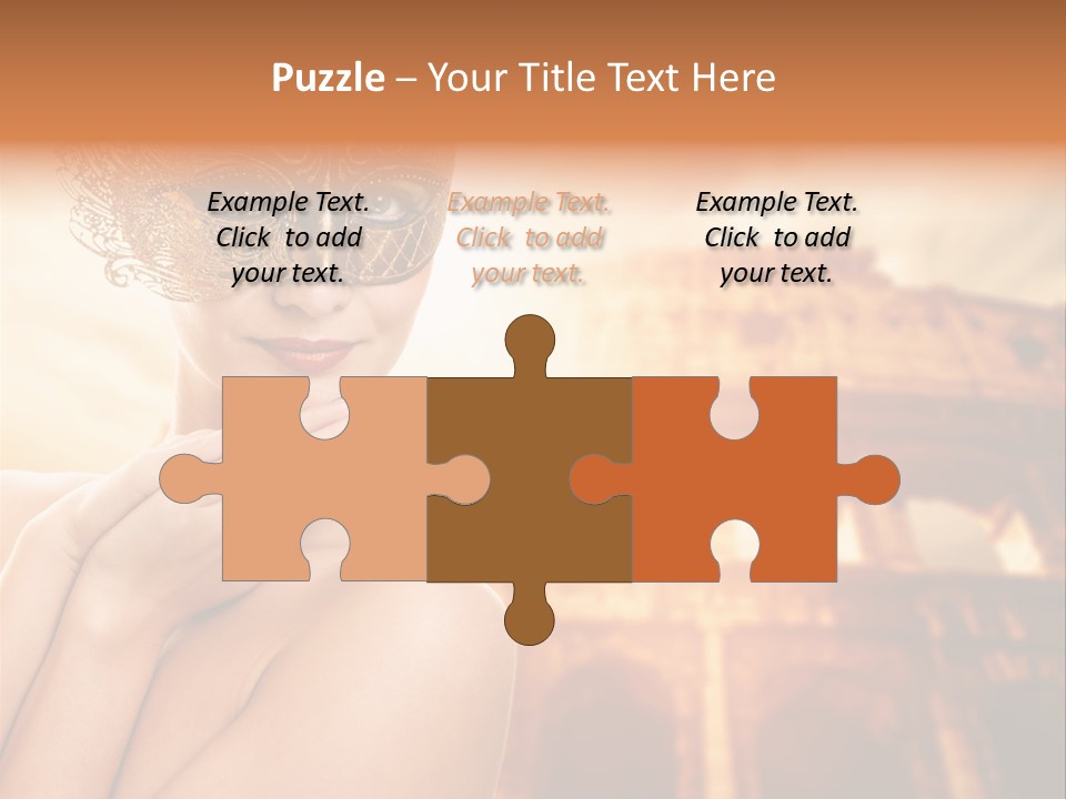 Mystery Majestic Face PowerPoint Template