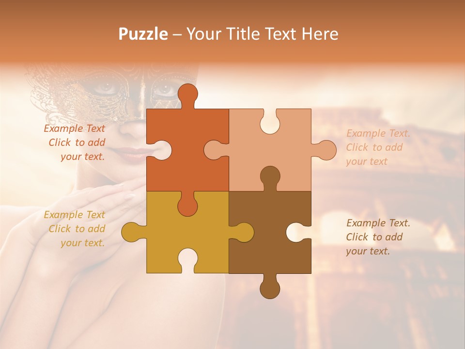 Mystery Majestic Face PowerPoint Template
