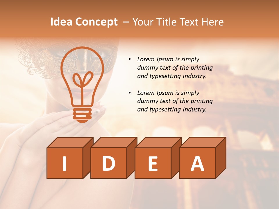 Mystery Majestic Face PowerPoint Template