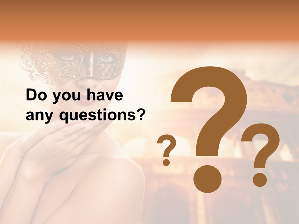 Mystery Majestic Face PowerPoint Template