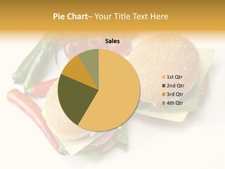 Ketchup Burger Green PowerPoint Template