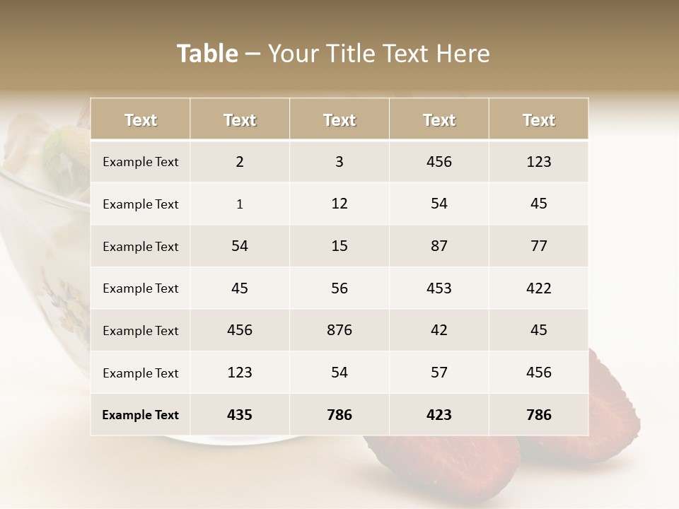 Meal Banana Fit PowerPoint Template