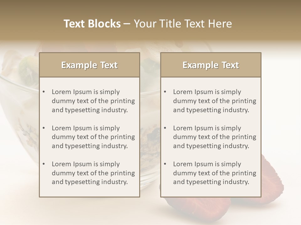 Meal Banana Fit PowerPoint Template