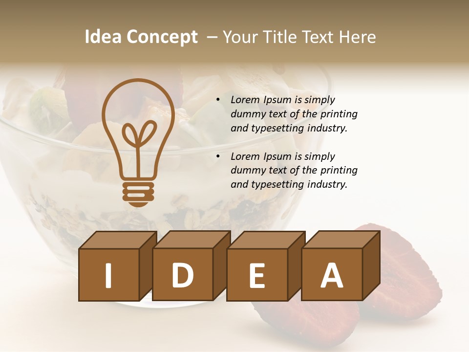 Meal Banana Fit PowerPoint Template