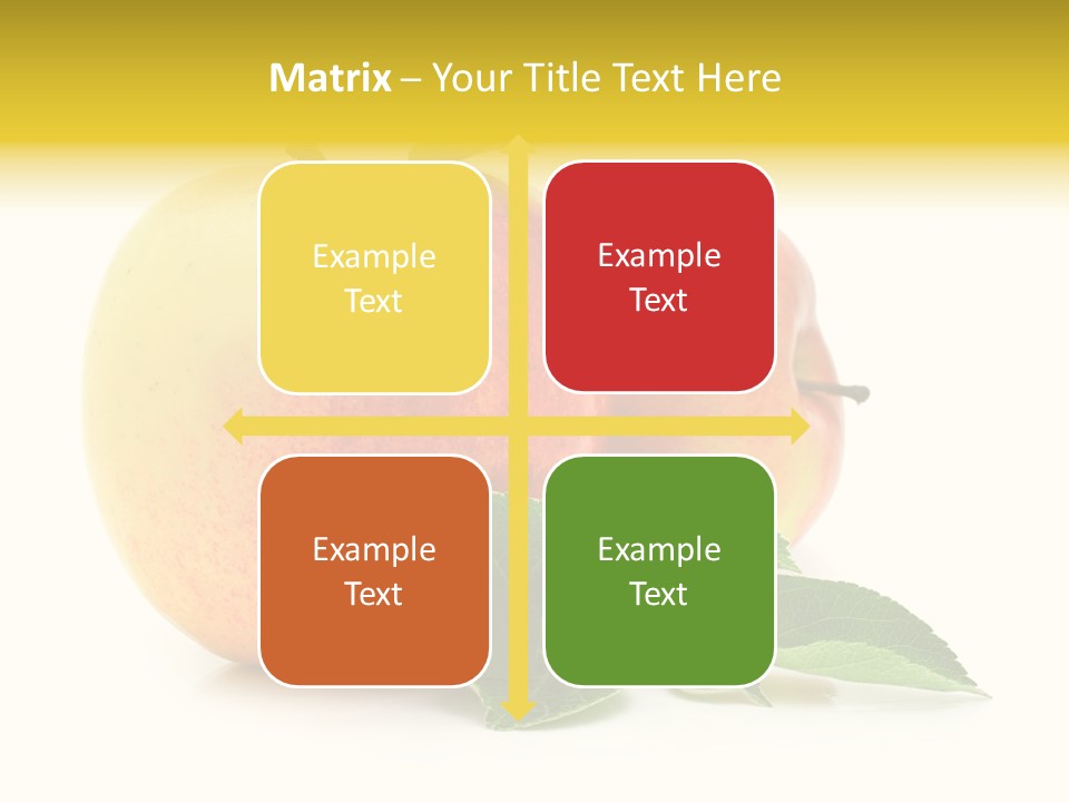 White Fruit Green PowerPoint Template