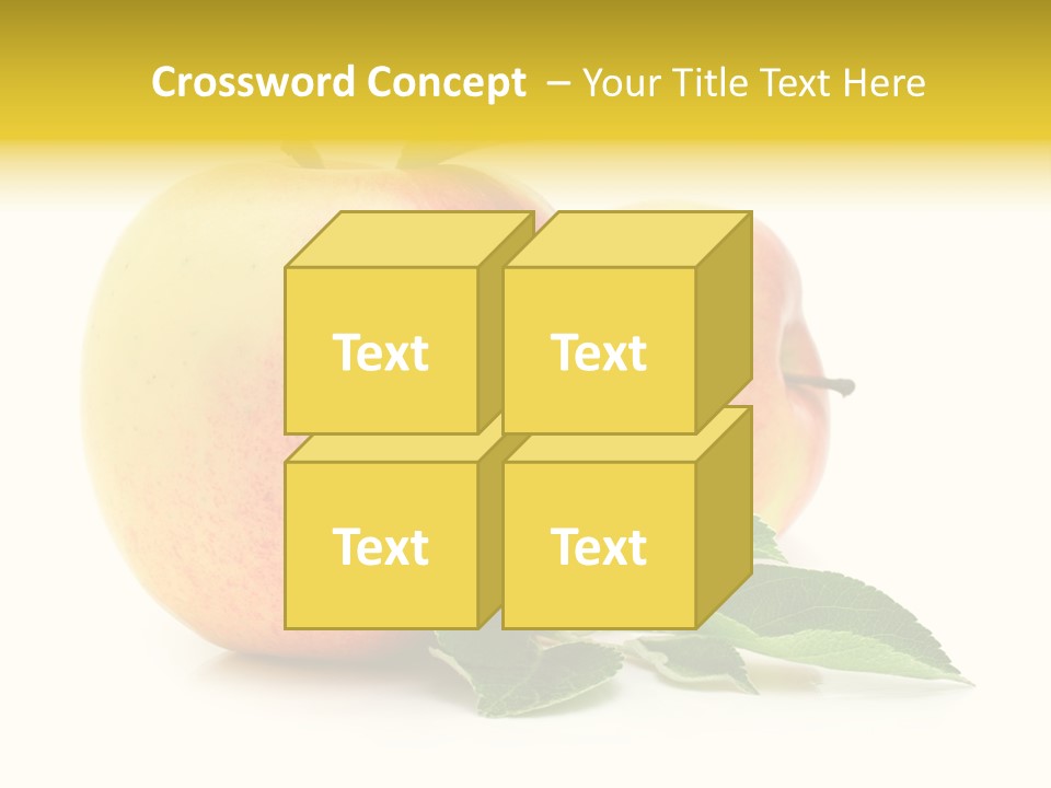 White Fruit Green PowerPoint Template