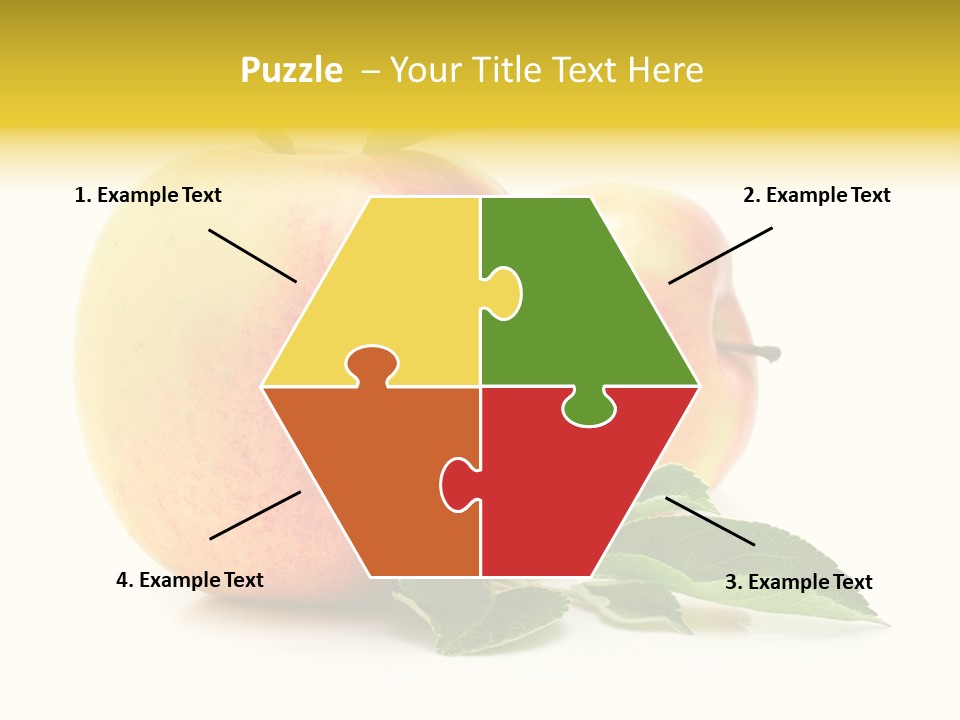 White Fruit Green PowerPoint Template