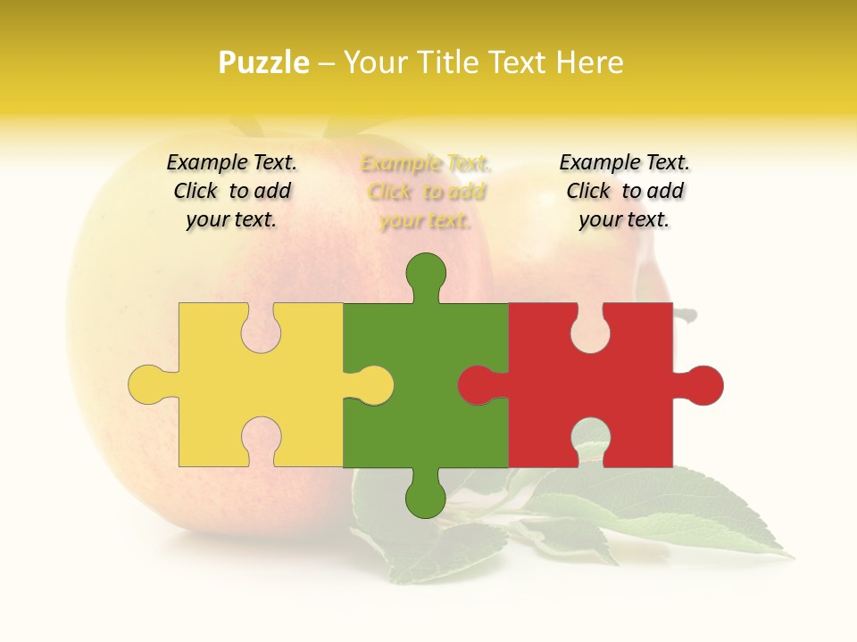 White Fruit Green PowerPoint Template