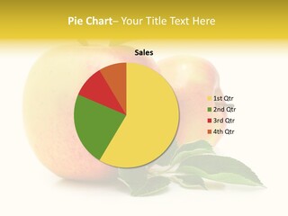 White Fruit Green PowerPoint Template