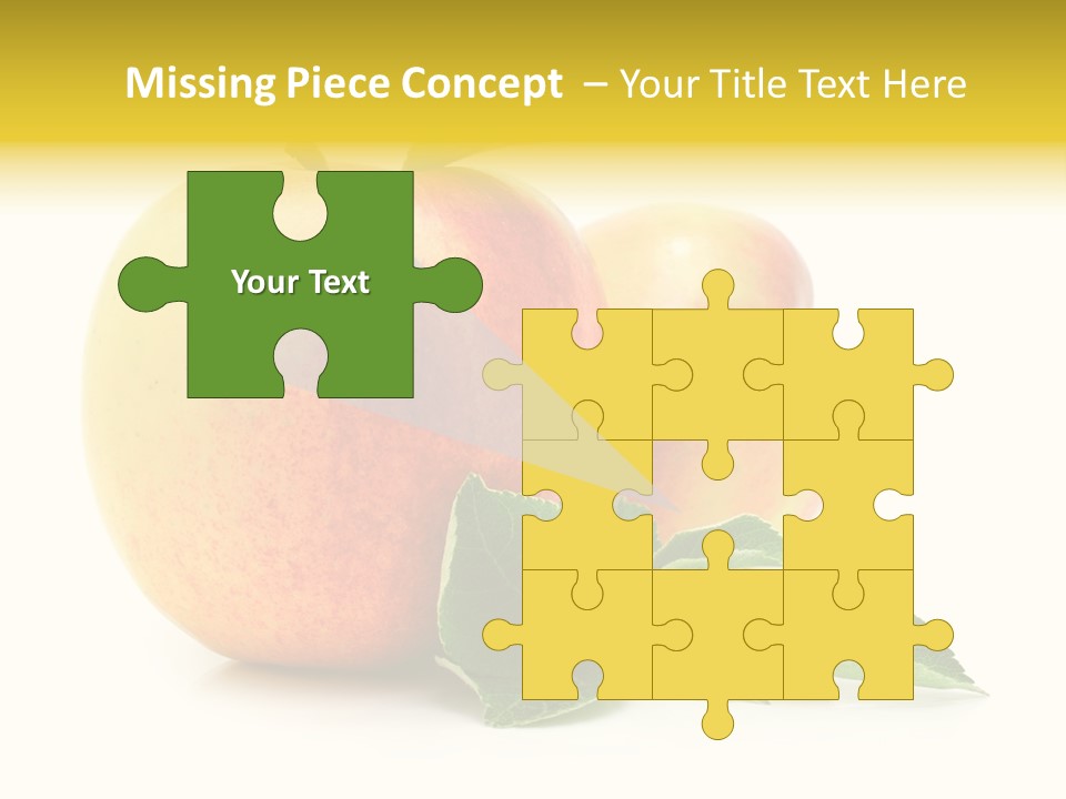 White Fruit Green PowerPoint Template