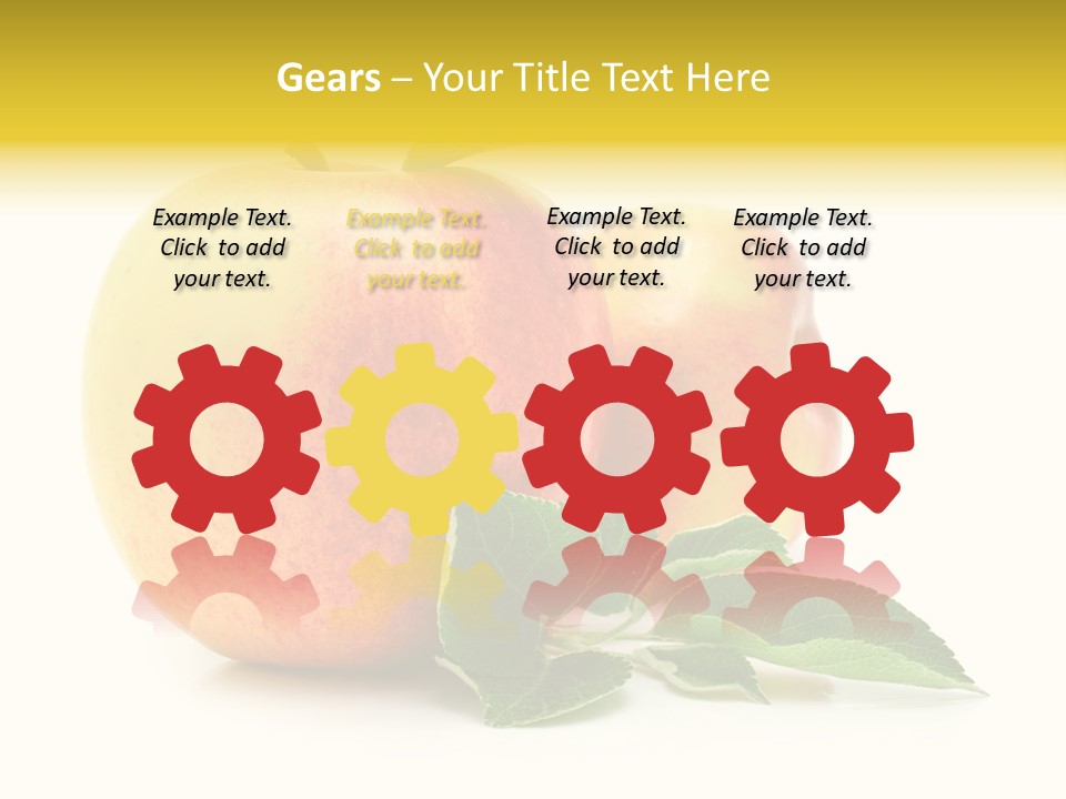 White Fruit Green PowerPoint Template