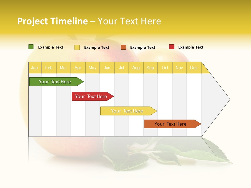 White Fruit Green PowerPoint Template